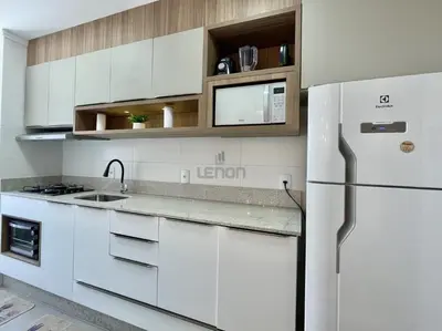 A planta de 204 - Lindo apto em Bombas com 02 dormitórios