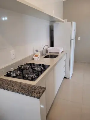 A cozinha ou kitchenette de Apartamento aconchegante em Tijucas kit 11
