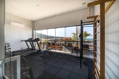 Uma varanda ou terraço em Aluguel Moderno Apartamento 3 quartos