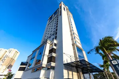 O edifício onde o hotel está situado