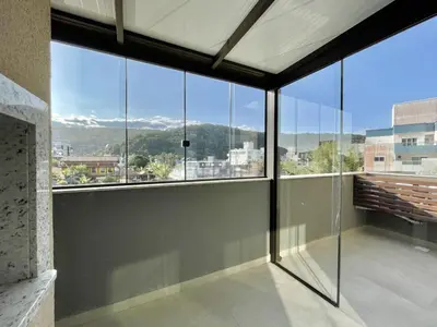 A planta de 182 - Lindo apartamento 2 suítes em Mariscal