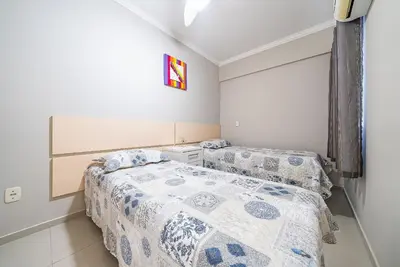 A planta de 013 - Apto 3 Dormitorio da Praia de Bombas