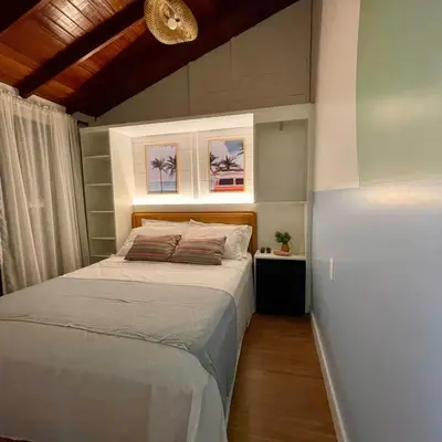 Uma cama ou camas num quarto em Pousada Casa Mariscal