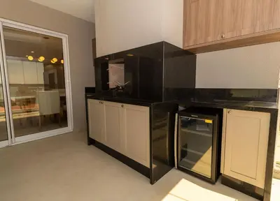 A cozinha ou kitchenette de Puntarenas 303 - Cobertura duplex 3 suítes à 80 metros da Praia do Mariscal