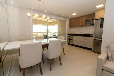 A cozinha ou kitchenette de Puntarenas 303 - Cobertura duplex 3 suítes à 80 metros da Praia do Mariscal