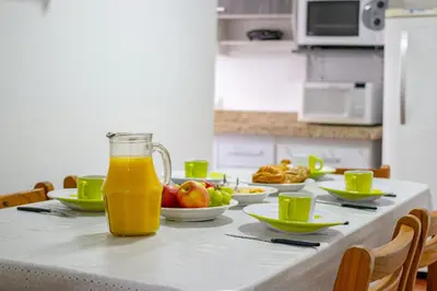 Refeições no apartamento ou nas proximidades