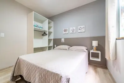 A planta de 026 - Residencial com Piscina e Jacuzzi em Bombas
