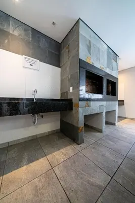 A planta de 026 - Residencial com Piscina e Jacuzzi em Bombas