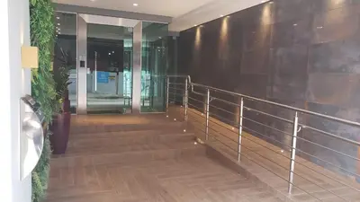 A planta de Apto amplo 3 quartos 2 vagas próximo à praia Ed Bordo