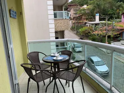 Uma varanda ou terraço em Ilha de Molokini Centro Bombinhas -SC