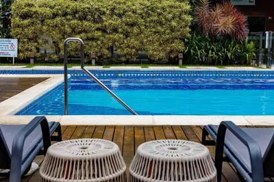 A piscina em ou perto de Apartamento em Condo com Piscina e Jacuzzi - Boulevard