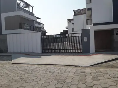 O edifício onde a casa de férias está situado