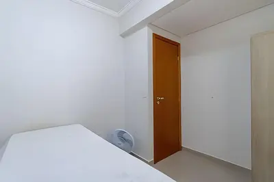 Uma cama ou camas num quarto em Apto 230m da Praia de Bombas - 2 dorms 4 pessoas