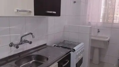 A cozinha ou kitchenette de Apartamento quadra mar