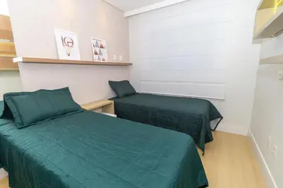 A planta de Apartamento 221D – Edifício Boulevard em Bombinhas