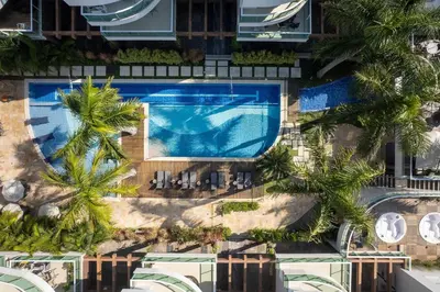 A planta de Apartamento 221D – Edifício Boulevard em Bombinhas