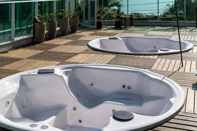 A planta de Apartamento 221D – Edifício Boulevard em Bombinhas