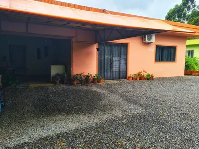 O edifício onde a casa de férias está situado