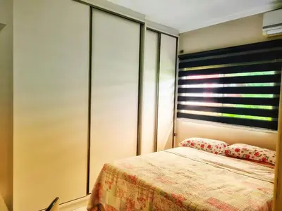 Uma cama ou camas num quarto em Casa de praia no Estaleirinho Balneário Camboriú