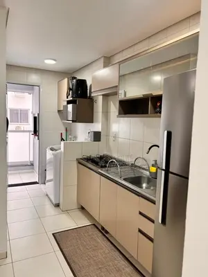 A planta de Apto confortável com 3 quartos