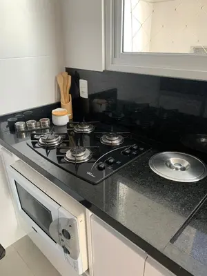 A planta de Excelente apartamento à 200 metros da praia de Palmas
