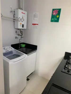 A planta de Excelente apartamento à 200 metros da praia de Palmas