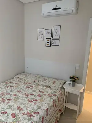 A planta de Excelente apartamento à 200 metros da praia de Palmas