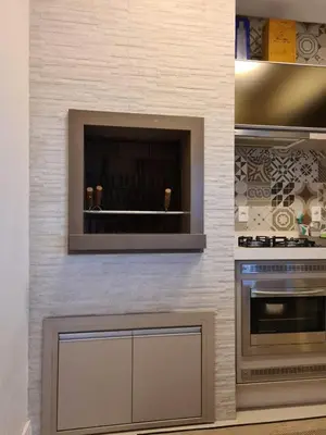 A cozinha ou kitchenette de Cobertura com Piscina 50 mt do Mar