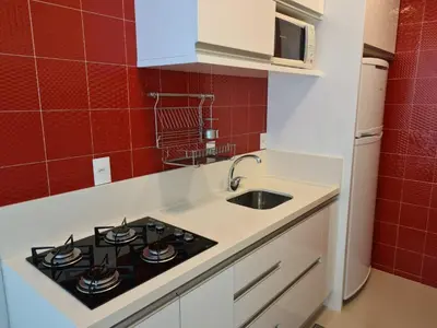A cozinha ou kitchenette de Cobertura com Piscina 50 mt do Mar