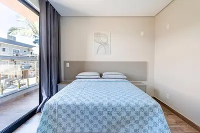 Uma cama ou camas num quarto em Casa Neves em Bombas