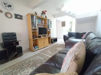 Uma área de estar em Casa de férias
