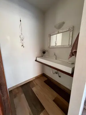 Uma casa de banho em Casa na Praia de Palmas