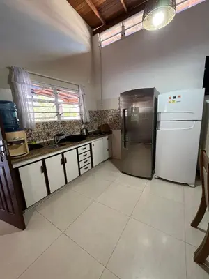 A cozinha ou kitchenette de Casa na Praia de Palmas