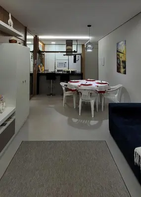A planta de Apartamento Amplo próximo Praia