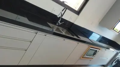 A cozinha ou kitchenette de Bombinhas Monserrate