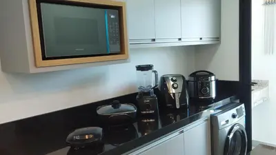 A cozinha ou kitchenette de Bombinhas Monserrate