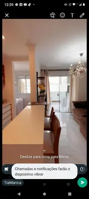 Uma cama ou camas num quarto em Apartamento novo Gran Safira