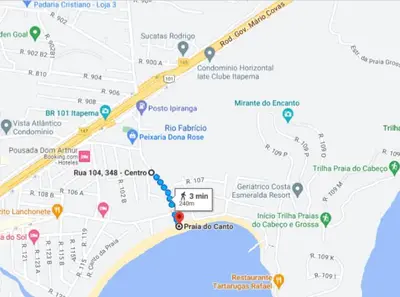 A planta de Apartamento Canto Da Praia Itapema