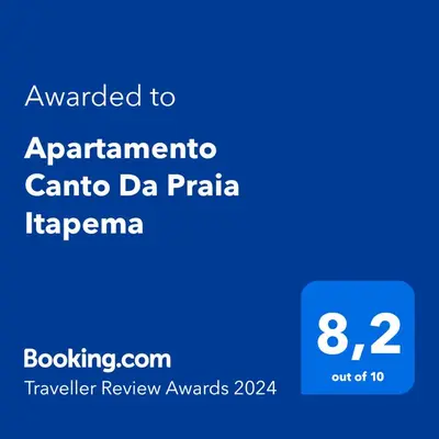 Um certificado, prémio, placa ou documento mostrado em Apartamento Canto Da Praia Itapema