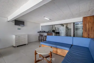 A cozinha ou kitchenette de Casa 3Q pé na areia c/ churrasq. APC2200