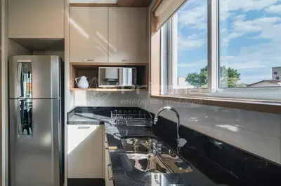A cozinha ou kitchenette de Mario Guilherme - Apto 202 - Lindo apartamento condomínio de alto padrão com piscina e academia.