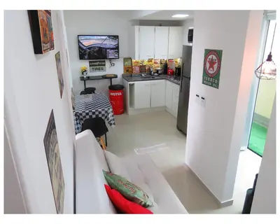 A cozinha ou kitchenette de Apartamentos com 2 quartos na Praia de Itapema bairro Meia Praia