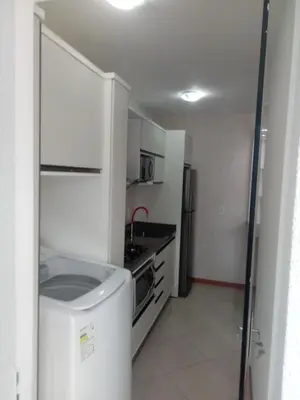 A cozinha ou kitchenette de Cantinho Aconchegante Bombinhas
