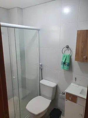 Uma casa de banho em Cantinho Aconchegante Bombinhas