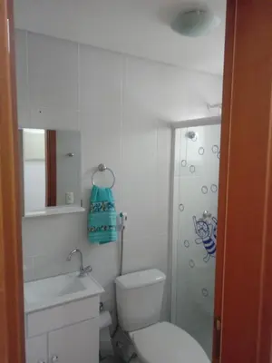 Uma casa de banho em Cantinho Aconchegante Bombinhas