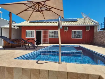 A planta de Casa Marfim - Piscina - Mariscal