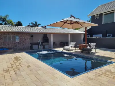 A planta de Casa Marfim - Piscina - Mariscal